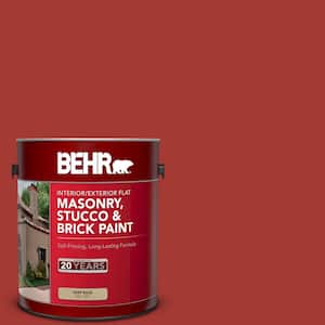 1 Gal. #PFC-03 Red Baron Flat Interior/Exterior Masonry, Stucco and Brick Paint