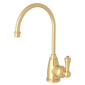 Georgian Era Single-Handle 10 in. Faucet for Instant Hot Water Dispenser in Satin English Gold
