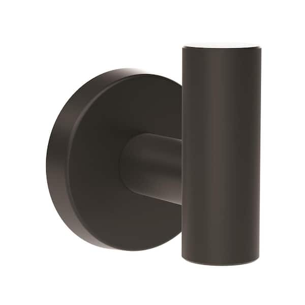 Arrondi Single Robe Hook in Matte Black