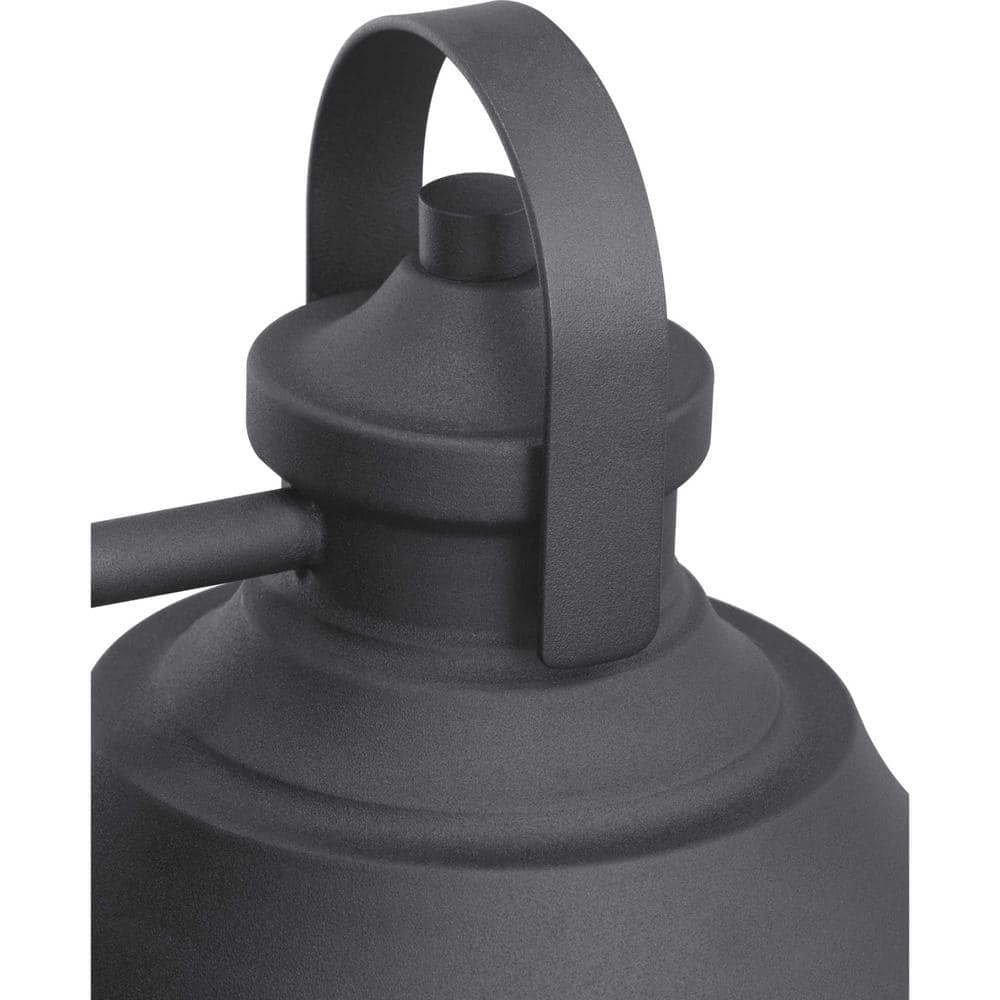 Black Bronze Medium Outdoor Wall Lantern with Clear Glass