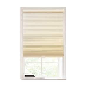 Ivory Polyester 49 in.W x 72 in.L Light Filtering Cordless POSH Honeycomb Cellular Shade