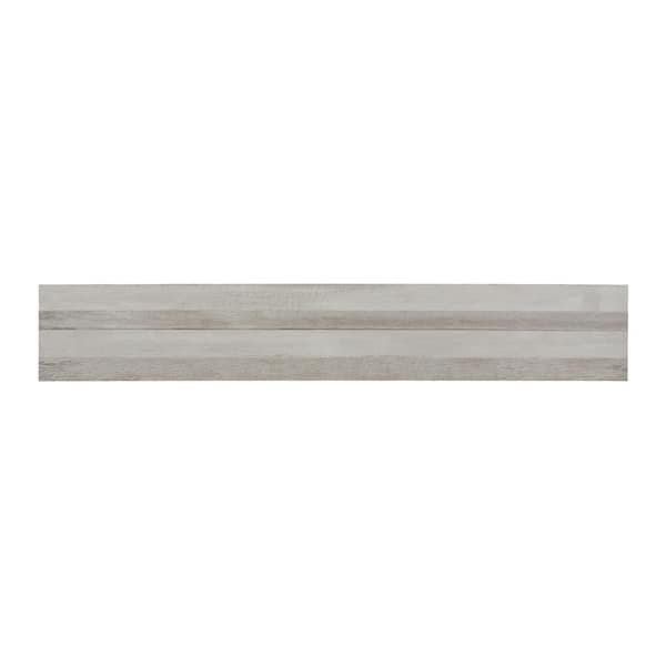 Daltile Cinematic Classic Grey Matte 4 in. x 8 in. Color Body Porcelain Floor and Wall Sample Tile
