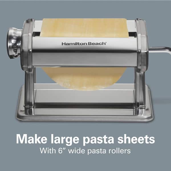 Hamilton Beach Stainless Steel Pasta Rolling Machine 86655 - The Home Depot