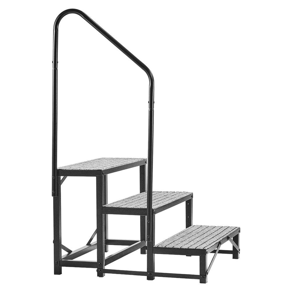 3-Step RV Stairs with Handrail, Durable Outdoor Steps with Anti-Slip Mat for Seniors and Pets, 660 lbs. Capacity price history on PriceWatchPro