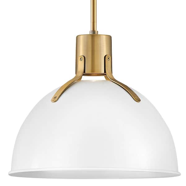HINKLEY - Argo 1-Light Polished White Standard Mini Pendant Light
