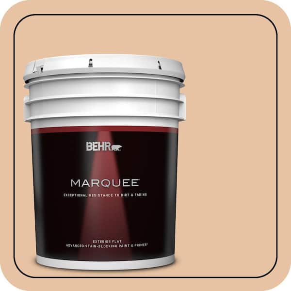 BEHR MARQUEE 5 gal. #260E-3 Pueblo Sand Flat Exterior Paint & Primer