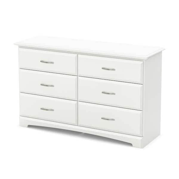 South Shore Callesto 6-Drawer Pure White Dresser