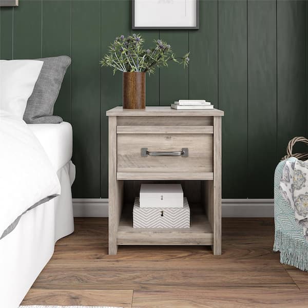 Ameriwood Amherst Gray Oak Nightstand