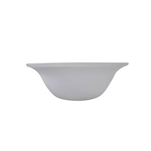 Hawkins 44 in. Brushed Nickel Ceiling Fan Frosted White Replacement Glass