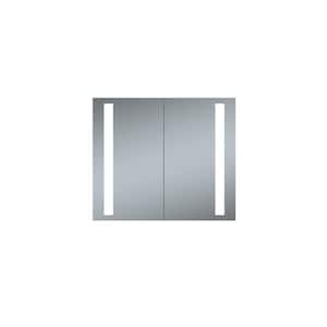 Double Door Melania 30 in. x 26 in. LED Recessed Medicine Cabinet