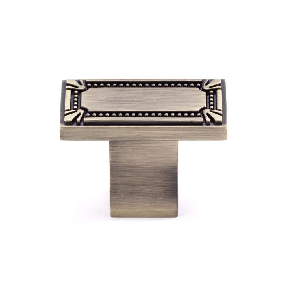 Brossard Collection 1-11/16 in. (43 mm) Traditional Antique English Rectangle Cabinet Knob price history on PriceWatchPro