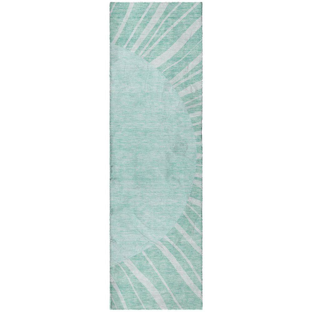 Dream Shag Premium Machine Washable Abstract ADS668 Teal 2 ft. x 7 ft. Runner Rug price history on PriceWatchPro