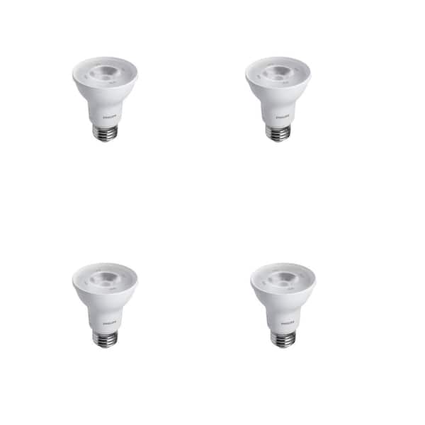 Philips 50-Watt Equivalent PAR20 LED SO Household Flood Bright White (4-Pack)