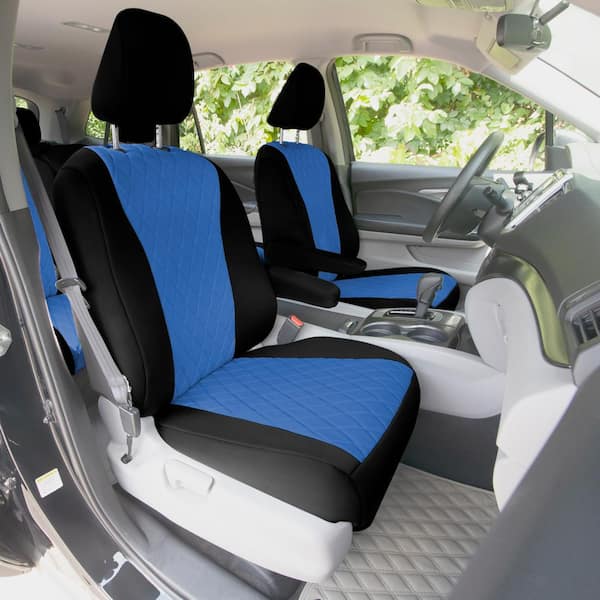FH Group Neoprene Custom-Fit Seat Covers for 2016 - 2022 Honda Pilot 26.5 in. x 17 in. x 1 in. Front Set, Blue