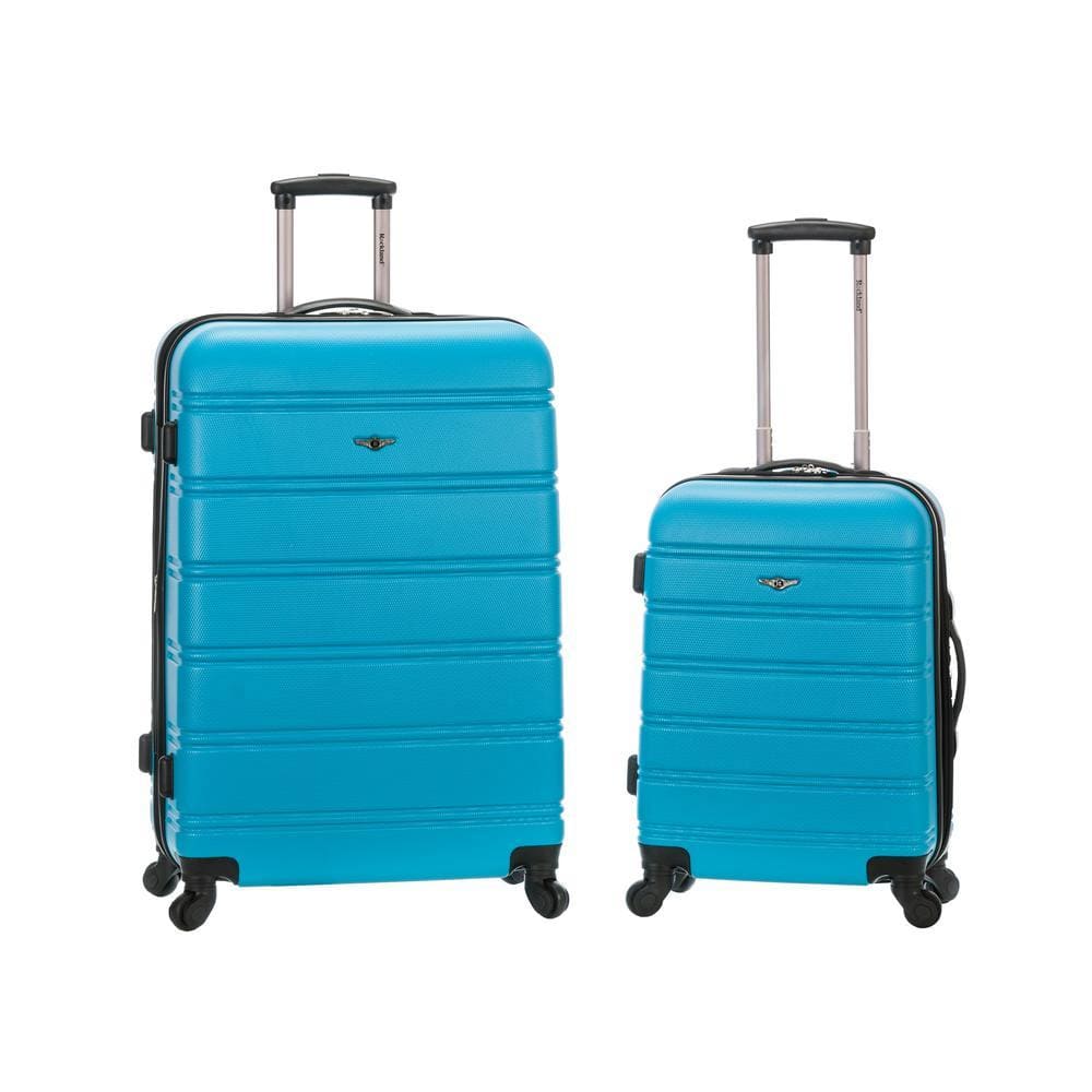 Rockland Melbourne Expandable 2-Piece Hardside Spinner Luggage Set