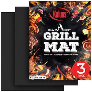 Reusable Heat Resistant BBQ Grill Mat (Set of 3)