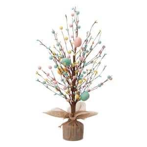 18 in. H Easter Eggs Table Tree
