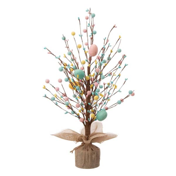 Glitzhome 18 in. H Easter Eggs Table Tree