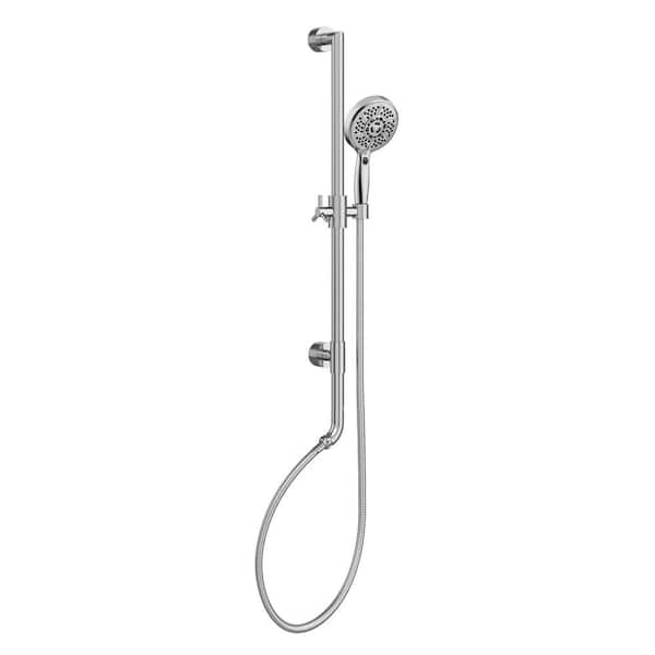 PULSE Showerspas AquaBar 5-Spray Multi-Function Wall Bar Shower Kit with Hand Shower in Chrome