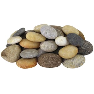 27.5 cu. ft. 1 in. to 3 in. 2200 lbs. Medium Mixed River Pebbles