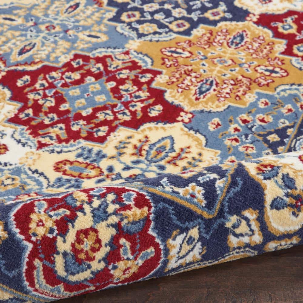 Grafix Traditional Persian Multicolor Synthetic Area Rug 3' x 5'
