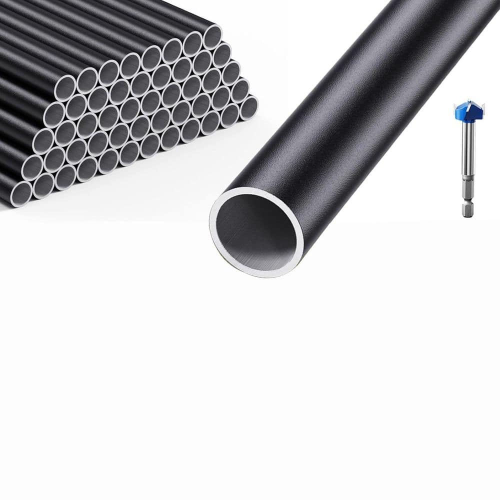 26 in. x 0.75 in. Matte Black Aluminum Stair Railing Kit 50 Pack Deck Balusters Spindles Durable Easy Install price history on PriceWatchPro