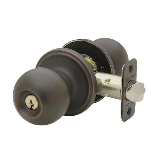 Tuscan Bronze Keyed Entry Door Knob