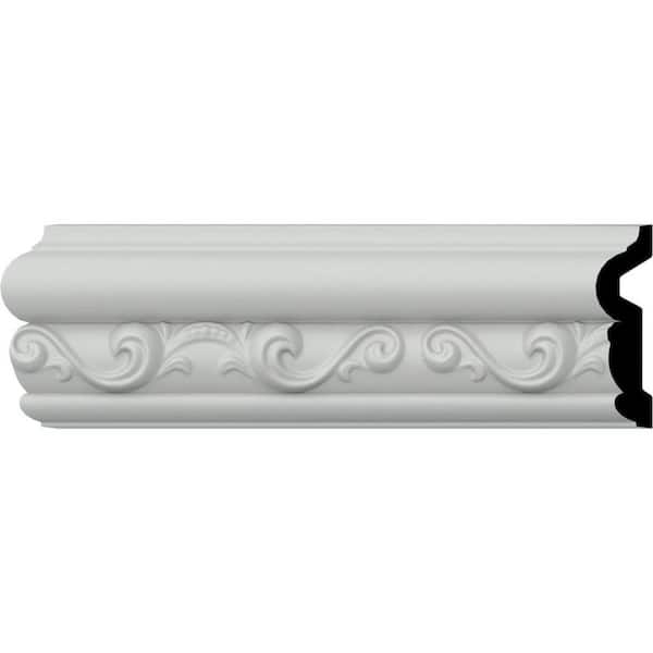 Ekena Millwork SAMPLE - 7/8 in. x 12 in. x 3-1/8 in. Urethane Caputo Chair Rail Moulding