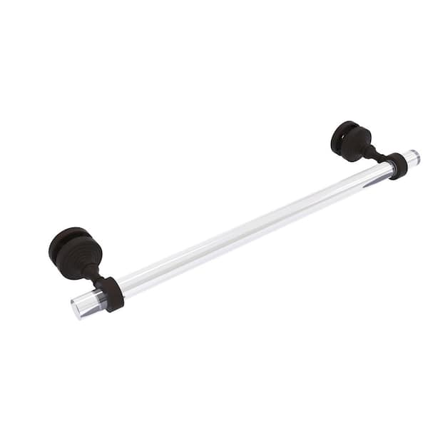 Allied Brass Pacific Grove Collection 18 in. Over-the-door Single Towel Bar in Oil RuSMed Bronze