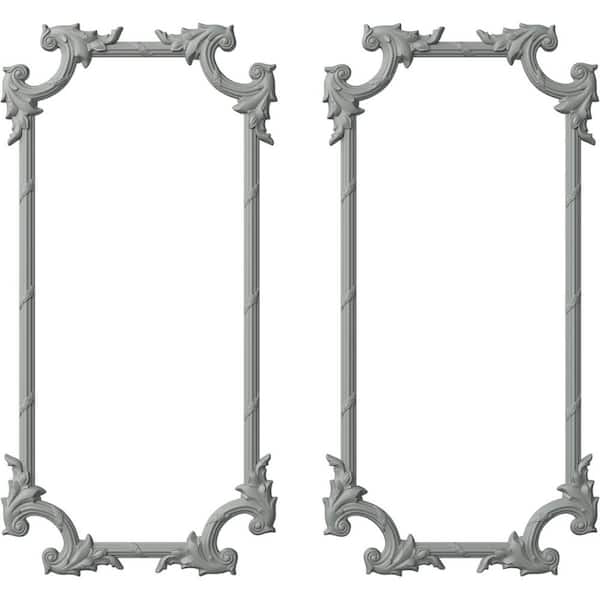 13.35 Sq. Ft. Unfinished Polyurethane Tirana Panel Moulding Kit (Double Panel)