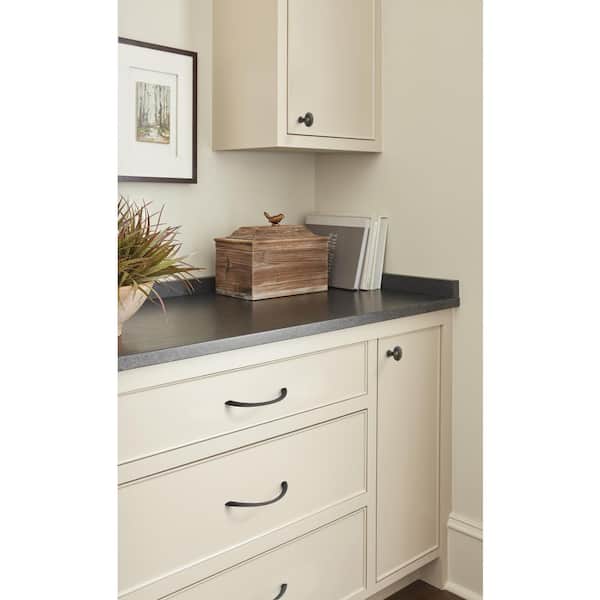 10-Pack Vaile 1 3/8 in.  35mm  Modern Oil Rubbed Bronze Oval Cabinet Knobs