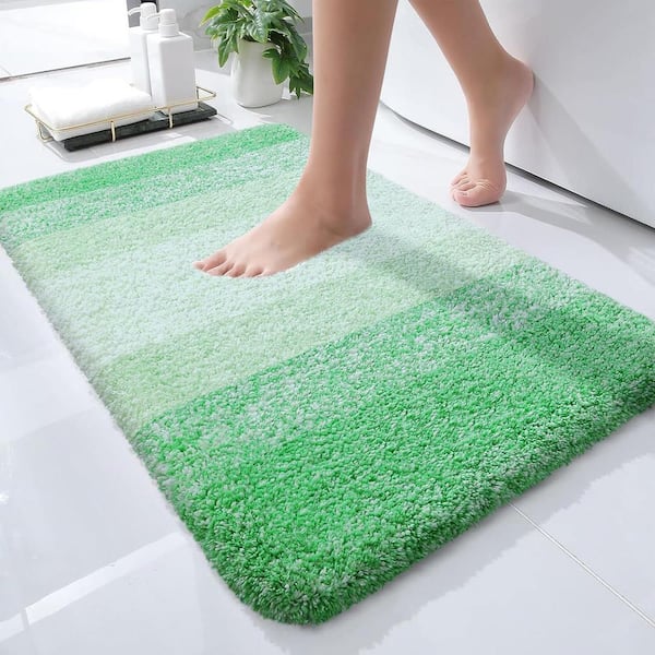 Bath Mats Bathroom Green, Super Absorbent Bath Mat