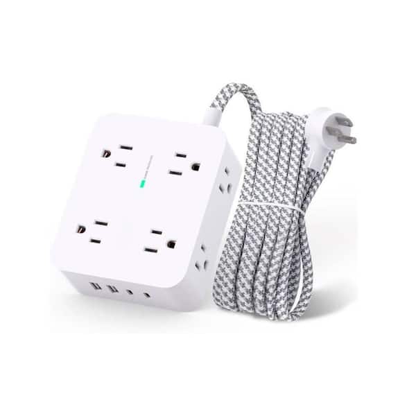 8-Outlet Surge Protector Power Strip with 4 USB