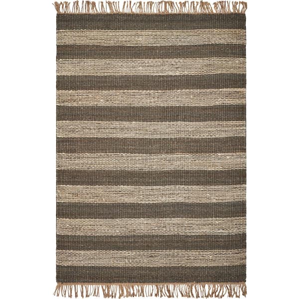 Slate/Ivory Horizons 8 ft. x 11 ft. Area Rug