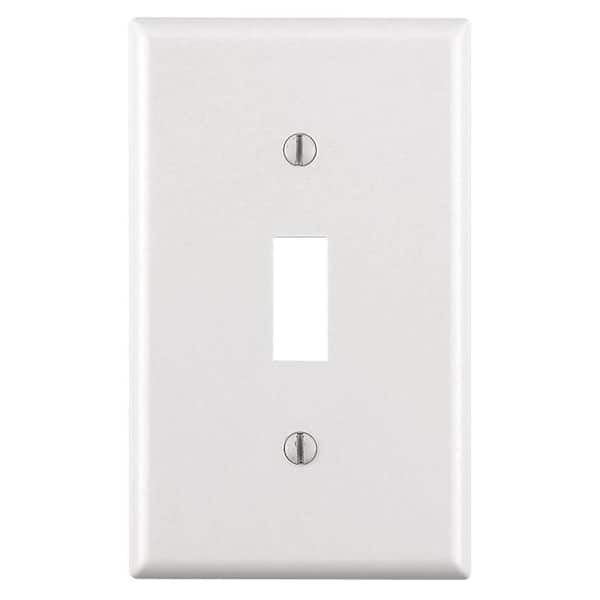30-Leviton Almond Plastic Oversized Toggle Switch Wall Plate Cover R56-78101-00T 