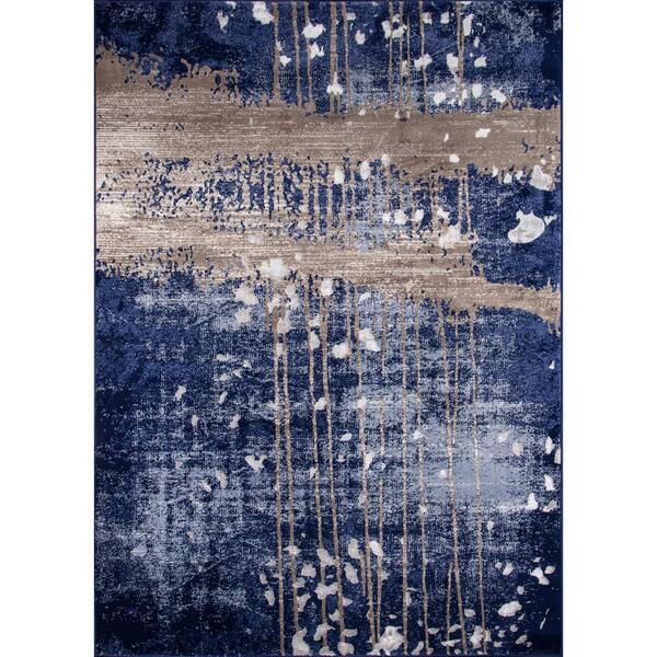 Momeni Monterey Blue 9 ft. x 12 ft. Indoor Area Rug