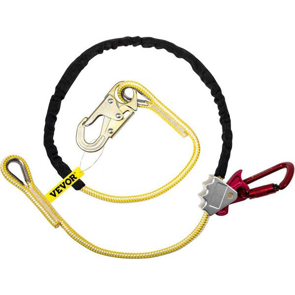 Erasure fordom tre VEVOR Positioning Lanyard 1/2 in. x 8 ft. Adjustable Work Position Rope  with Rope Grab, Snap Hook, D-Ring for Fall Protection YCYCKDJGS12X8O7ECV0 -  The Home Depot