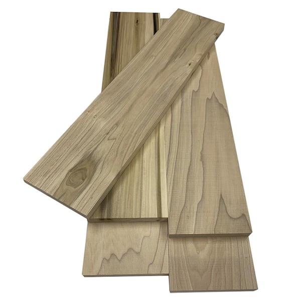 Swaner Hardwood 1 in. x 6 in. x 12 ft. Poplar S4S Board (100-Pack)