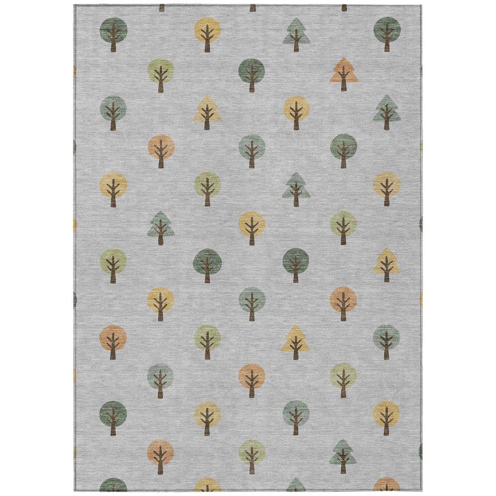 Chantille Machine Washable Indoor/Outdoor Abstract ACN2550 Silver 5 ft. x 7 ft. 6 in. Area Rug price history on PriceWatchPro