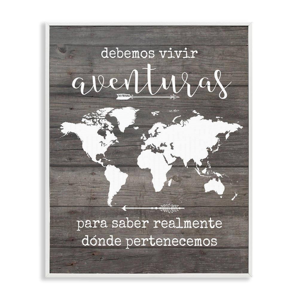 Our Adventure Translation by Lettered and Lined White Framed Typography Giclee Art Print 14 in. x 11 in. price history on PriceWatchPro