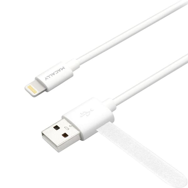 Macally 6 ft. Apple Certified USB to Lightning Cable with Tangle Free Cable Management for iPad, iPhone and iPod