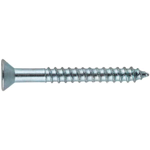 Hillman No. 12 x 2-1/2 in. L Phillips Flat Head Zinc-Plated Steel Wood Screws 100 pk