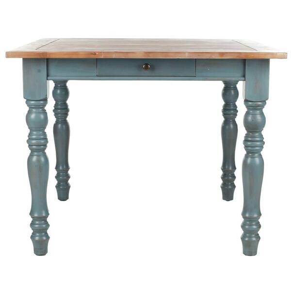 Safavieh Demi Pale Blue and Red Maple Dining Table