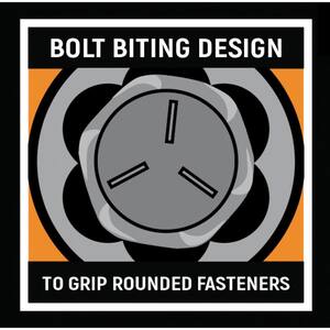 Bolt Biter 1/4 in. and 3/8 in. Drive SAE/Metric Impact Extraction Socket Set (15-Piece)