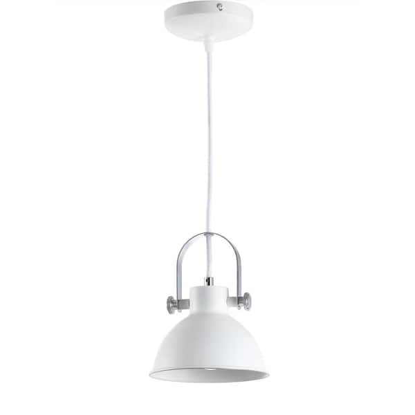 SAFAVIEH Rove 1-Light White Schoolhouse Island Hanging Pendant Lighting