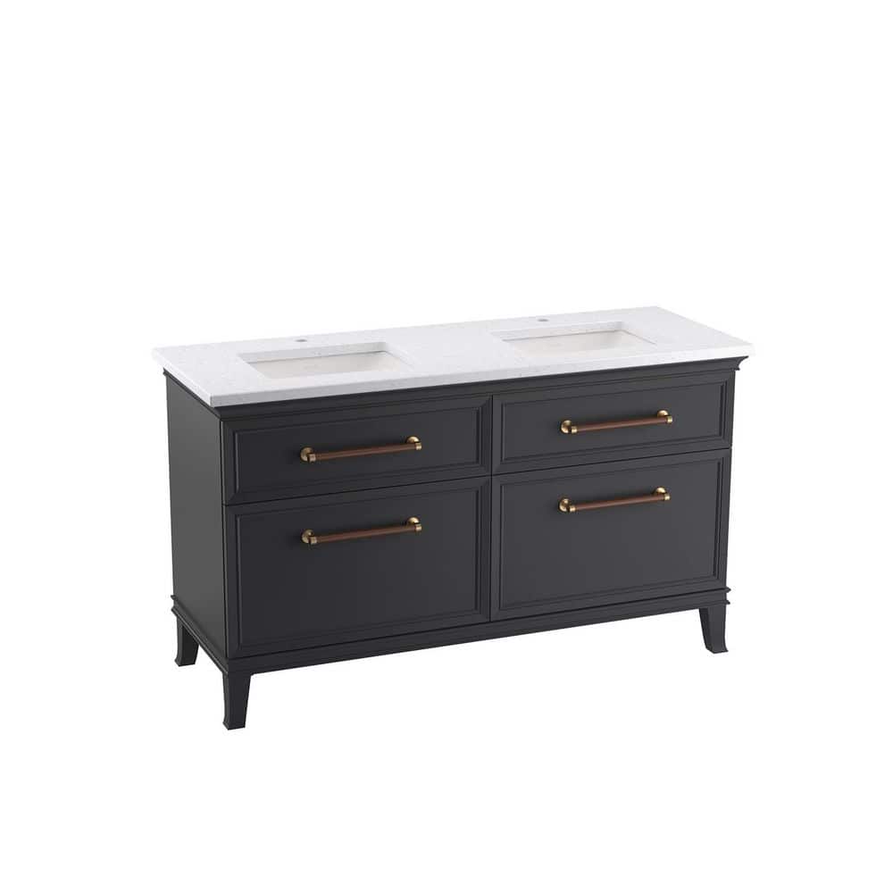 Silestone Eternal Statuario Quartz Double Sink Vanity Top