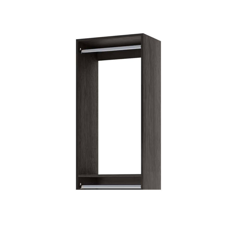 Vista Collection 24 in. W Grey Closet Kit Double Hanging Wall Mounted 2-Shelf Wood Closet System price history on PriceWatchPro