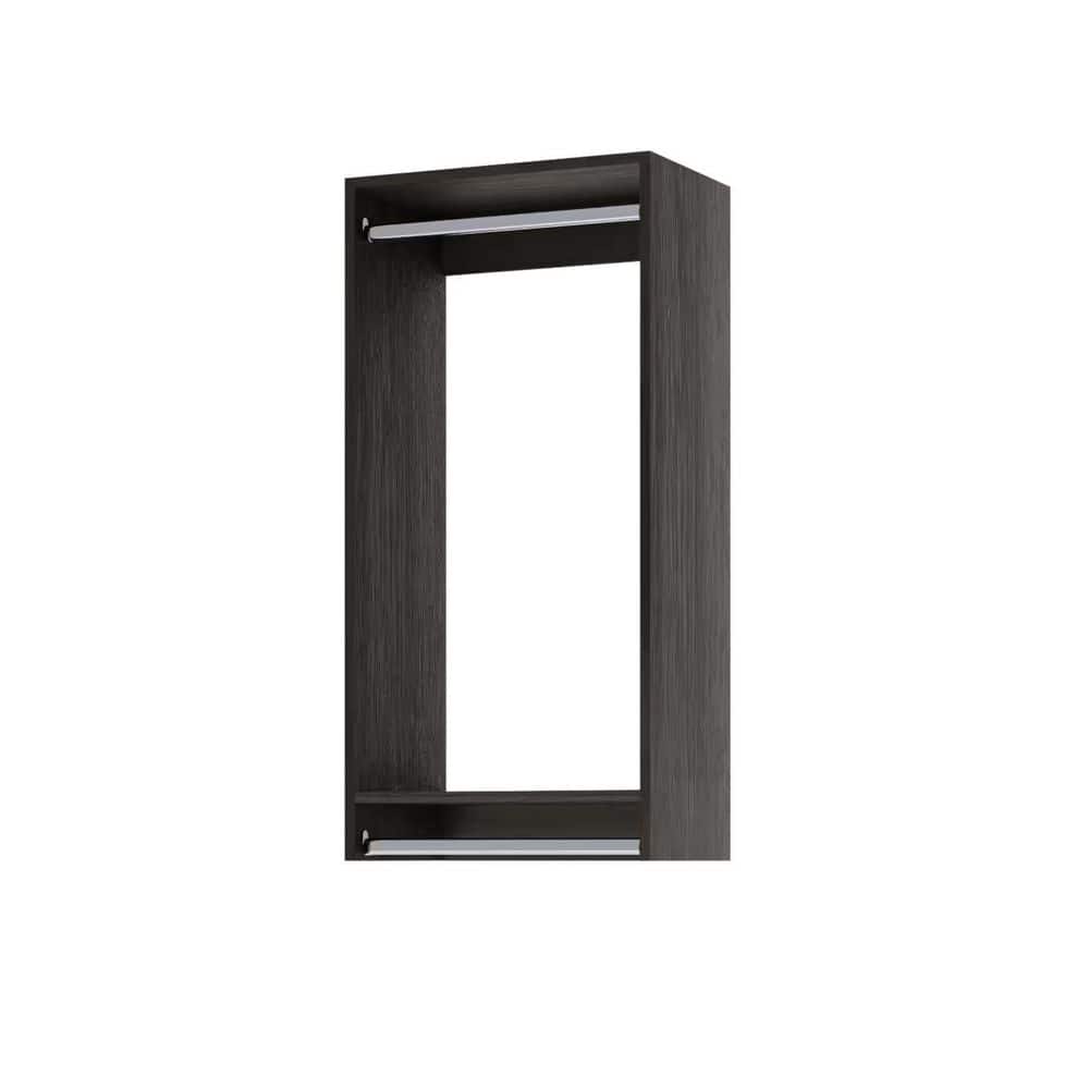 Vista Collection 28.5 in. W Grey Closet Kit Double Hanging Wall Mounted 2-Shelf Wood Closet System price history on PriceWatchPro