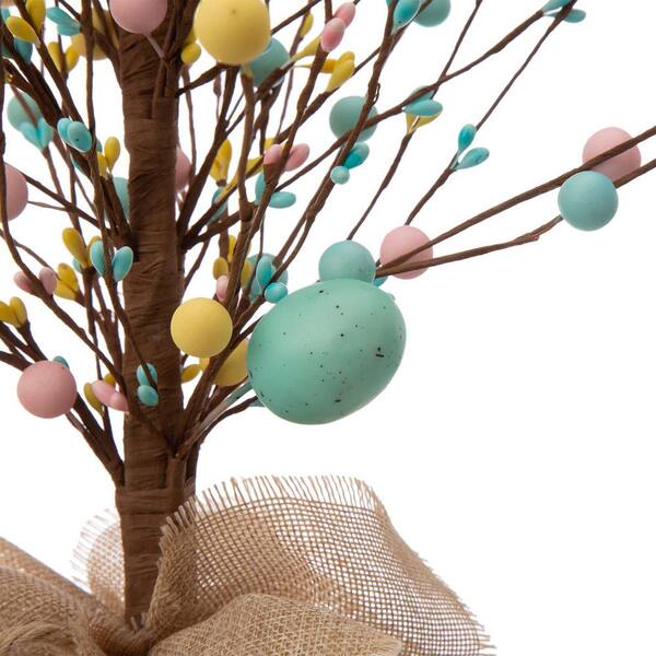 Glitzhome 7.75 H Easter Wooden Eggs Table Decor - Multi