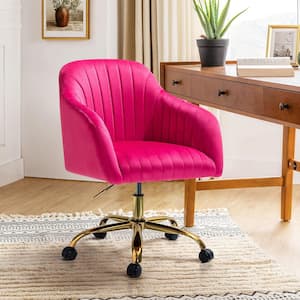 JAYDEN CREATION Jacinda Modern Teal Velvet Swivel and Adjustable